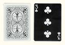 3 of Clubs BICYCLE Tiger Card with Ghost Back
