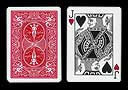 Red Back BICYCLE Card with Ghost Jack of Hearts Fa
