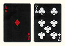 article de magie Carte Tiger double face as de carreau rouge