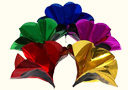 Metallic Spring Flowers - large (6 flower set)