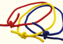 article de magie Cordes enclavées multicolores
