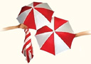 article de magie Blendo Bicolore et apparition de deux parapluies