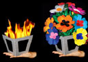 Automatic Fire to Flower Vase