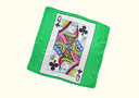 Item details Card silk - Queen of Clubs - 30 cm