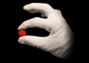 tour de magie : Bola de Crochet 1,90 cm-Roja (Set de 4)