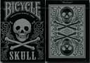 Bicycle Skull Metallic Silver Deck