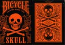 Bicycle Skull Metallic Orange Deck