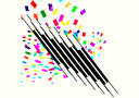 Climax Wand - Multicolor confetti (x6)