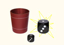 article de magie Chop Cup à Dés (Cuir)