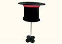 Large hat table folding