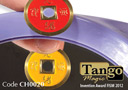 Moneda China Doble-Cara Amarilla/Roja (Talla ½ $)