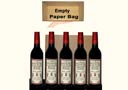 Appearing 5 wine bottles from empty Paper Bag