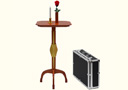 Flying table with vase and candlestick