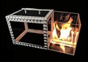 article de magie Crystal Fire drawer box (3 times)
