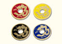 Monedas chinas doradas 3,8 cm - Edición limitad