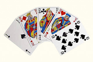 ANCIEN JEU DE 52 CARTES COMPLET SANS CHIFFRES CACHET 1890 DOS