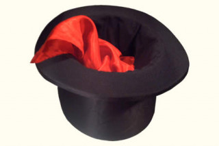 Chistera Plegable Profesional De Mago, Sombrero De Copa De 56 Cm De Contorno, En Negro O Azul Marino, Material Resistente, Ideal Para Trucos Y Producciones