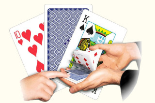 Jeu De Cartes Bicycle Svengali – Qualité Professionnelle – Tour De Magie Facile – Vidéo Explicative Offerte – Bleu – Poker 6,3x8,8 Cm