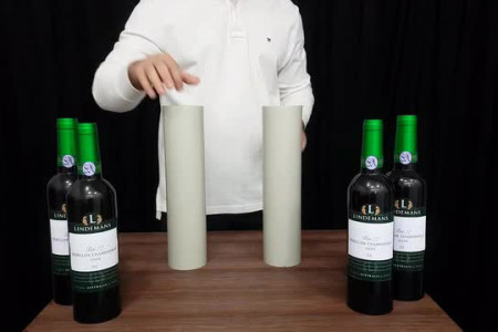 Multiplication de 8 bouteilles de vin (Vert)