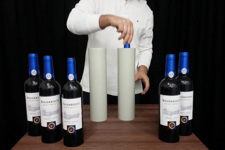 Blue Wine Bottles (8 Bottles)