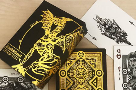 Blood and Beast (Gold-Gilded) Playing Cards