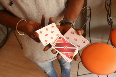 Pastels Orange Limited Edition Playing Cards