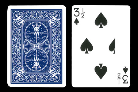 3 & 1/2 of Spades BICYCLE Card