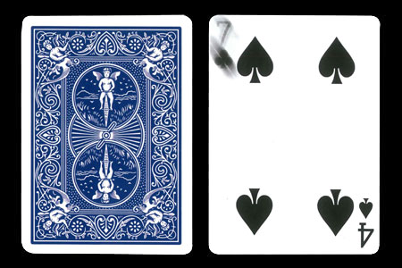 Gaff Cards 4 of spades metamorphosis 7 of clubs