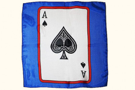 Card silk - Ace of Spades - 30 cm