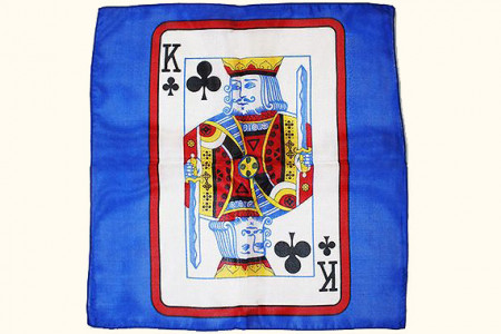 Card silk - King of Clubs - 30 cm