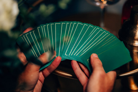 NOC Out: Green and Gold Playing Cards