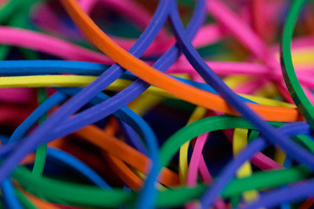 Rubber Bands 4 cm (Rainbow Combo Pack)