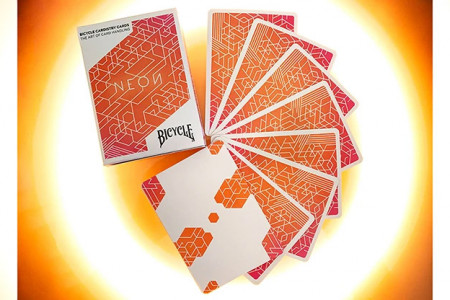 Bicycle NEON Cardistry Playing Cards (Orange Bump)