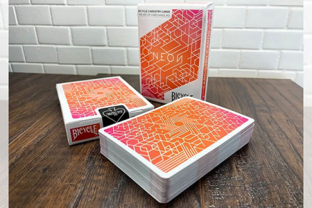 Bicycle NEON Cardistry Playing Cards (Orange Bump)