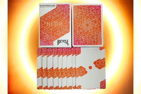 Bicycle NEON Cardistry Playing Cards (Orange Bump)