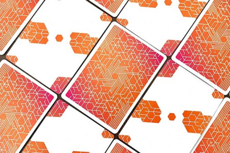 Bicycle NEON Cardistry Playing Cards (Orange Bump)