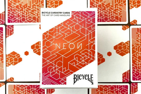 Bicycle NEON Cardistry Playing Cards (Orange Bump)