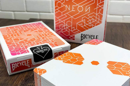 Bicycle NEON Cardistry Playing Cards (Orange Bump)