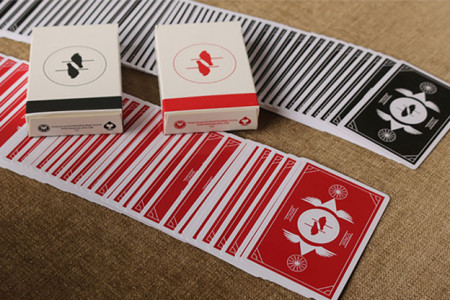 Limited Edition Wings V2 Marked Playing Cards (Black/Bridge Size)