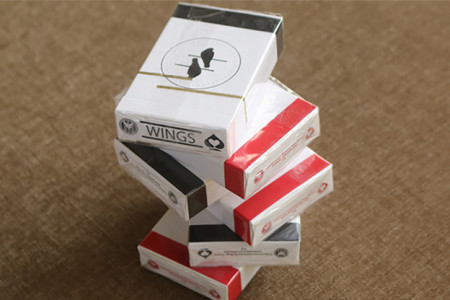 Limited Edition Wings V2 Marked Playing Cards (Black/Bridge Size)