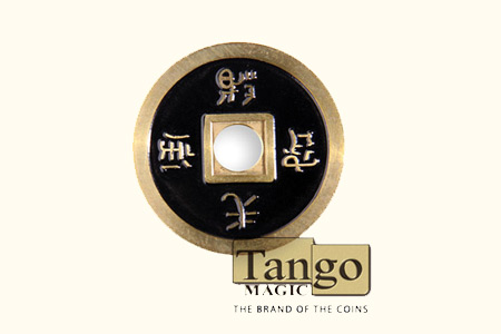 Chinese Coin black Color (Dollar size) - mr tango