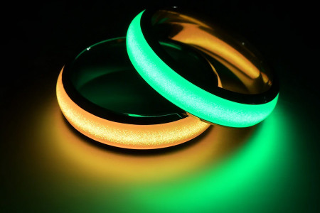 Stainless Steel Luminous Rings (Size 6)