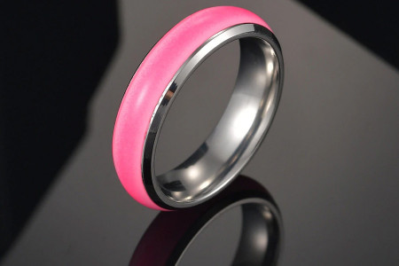 Stainless Steel Luminous Rings (Size 6)