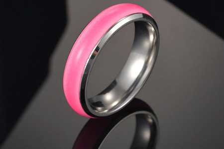 Stainless Steel Luminous Rings (Size 7)