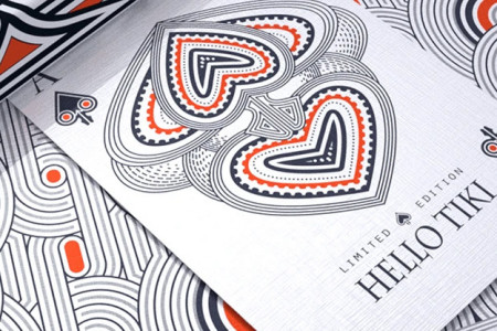 Hello Tiki (White) Playing Cards