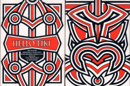 Hello Tiki (White) Playing Cards