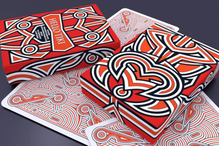 Hello Tiki (Red) Playing Cards