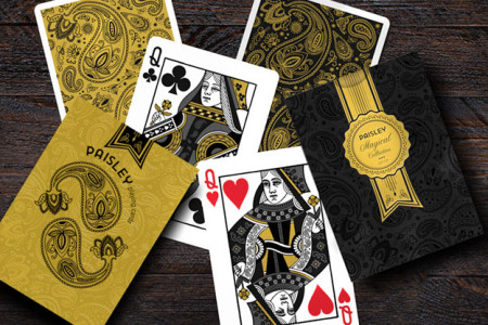 Paisley Magical Black Playing Cards