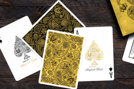 Paisley Magical Black Playing Cards