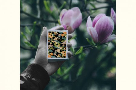 Limited Edition Black Flora Playing Cards